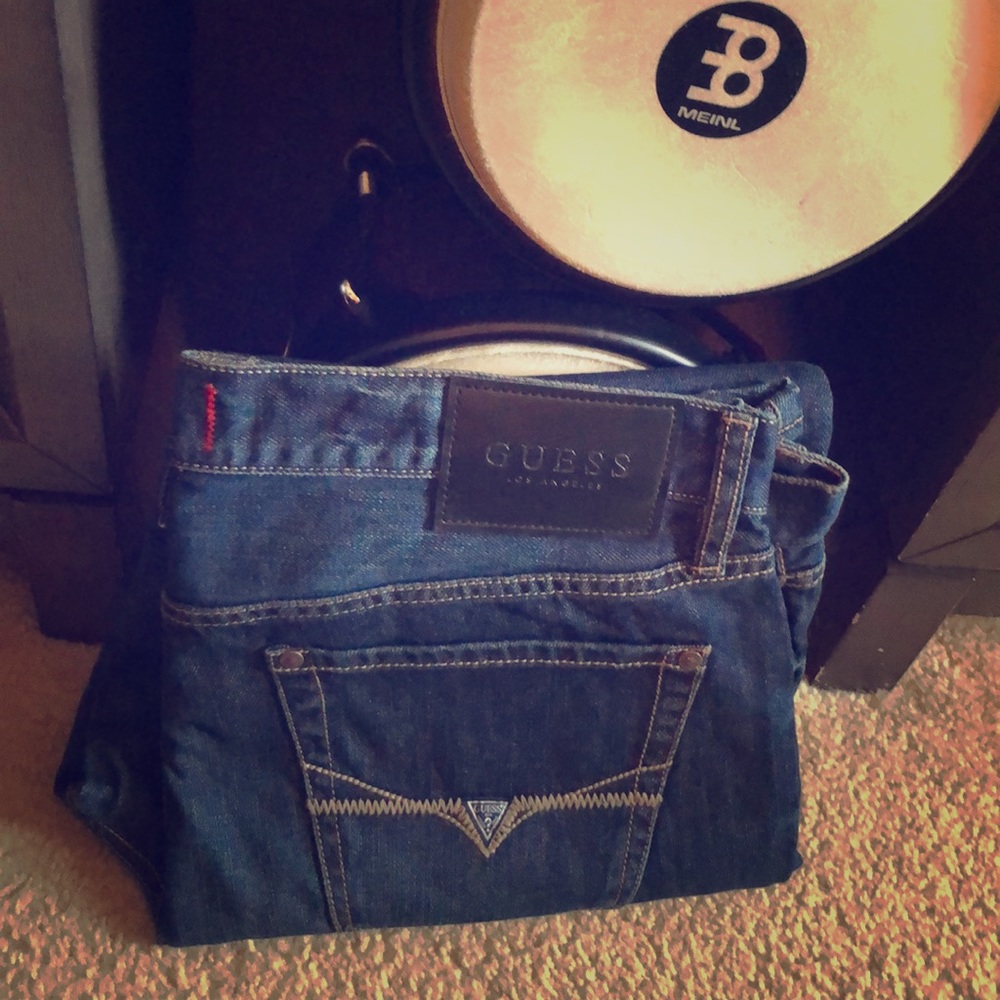 Blue guess pants